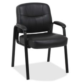 CHAIR SIDEARMS LEATHER *BLACK