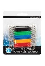 KEY TAGS, PLASTIC ASST *20/PK