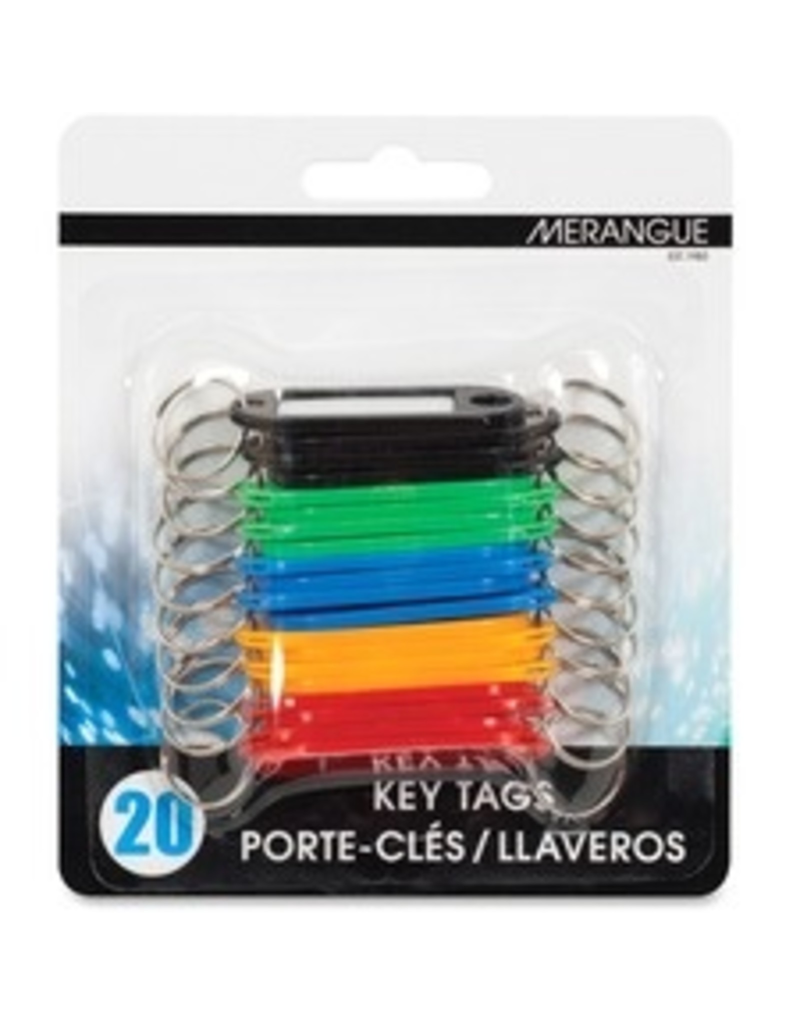 KEY TAGS, PLASTIC ASST *20/PK