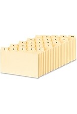 CARD GUIDE 25 A-Z   3x5  PLAIN