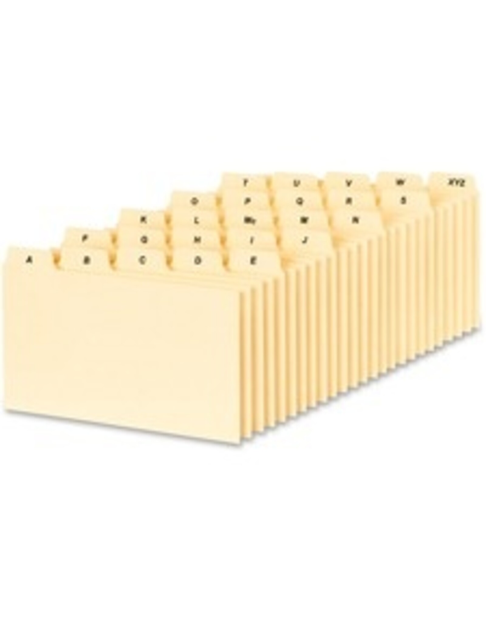 CARD GUIDE 25 A-Z   3x5  PLAIN