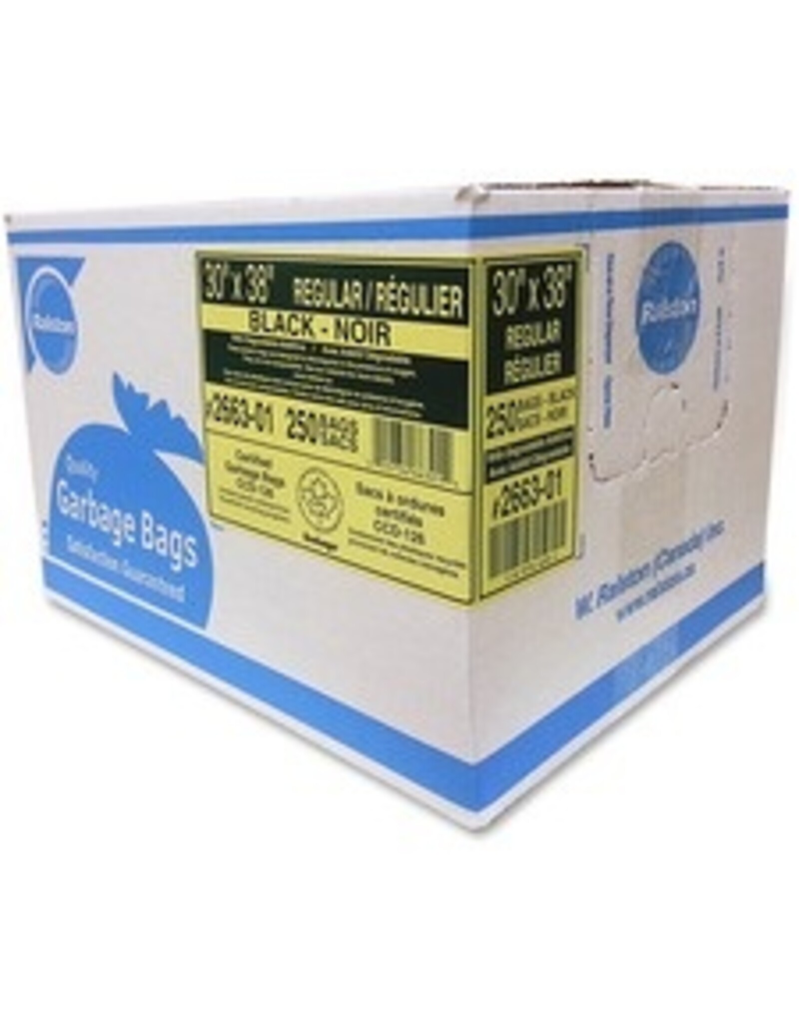 TRASH BAG BLACK REGULAR 30x38