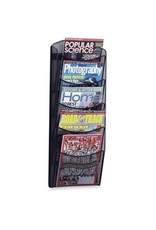 RACK,MAGAZINE,5 PKT,BK
