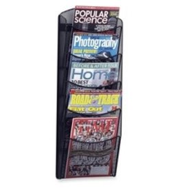 RACK,MAGAZINE,5 PKT,BK