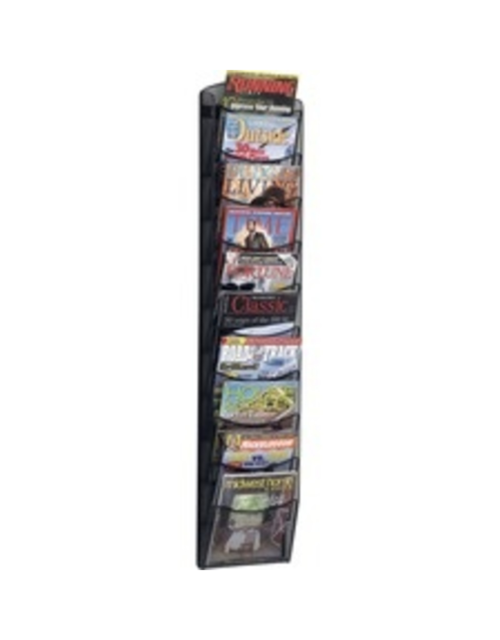 RACK,MAGAZINE,10PKT,BK