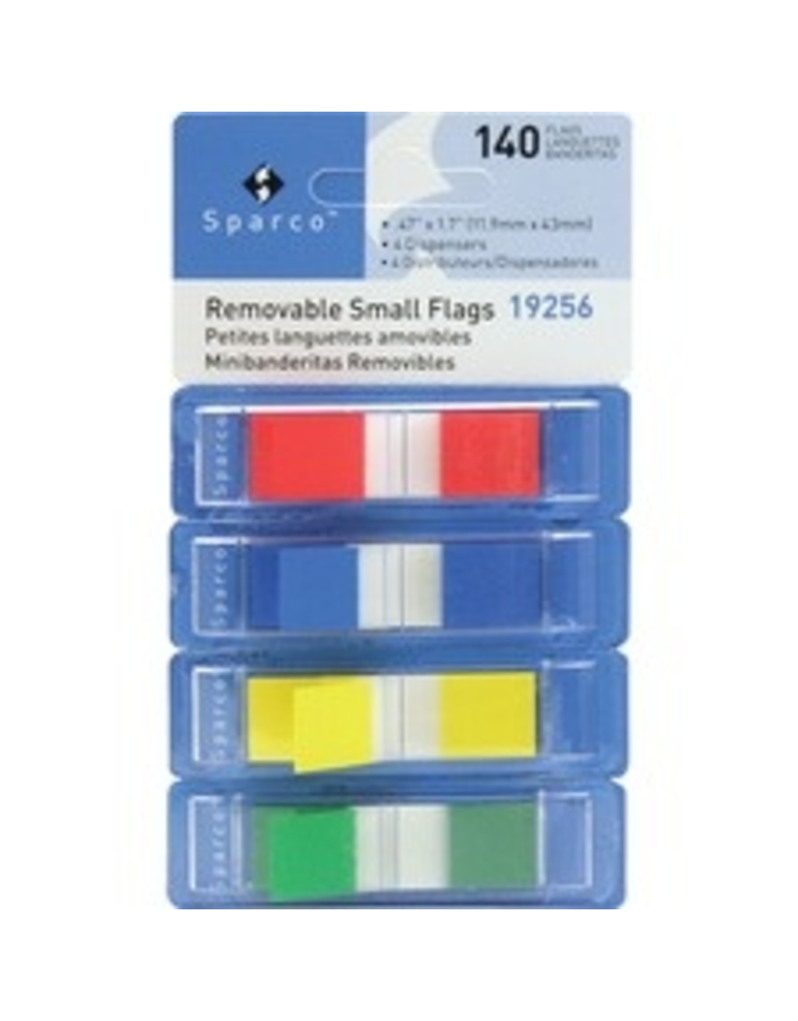 FLAGS REMOVBL 1/2'' ASST*140/PK
