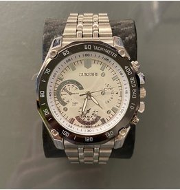 Mens Watch CUKESH Multi-Dial Stainless Steal  Chain Link