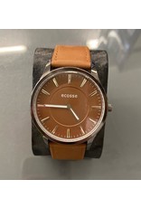 Mens Watch Brown Face with Brown Strap