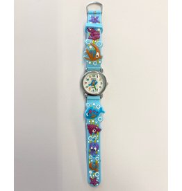 Children's Watch Aqua Marine Life Baby Blue