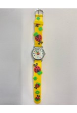 Children's Watch  Yellow with Lady Bugs
