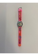 Children's Female Watch Hot Pink with Numbers