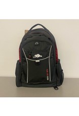Roots Black with Red Backpack