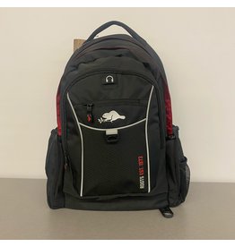 Roots Black with Red Backpack