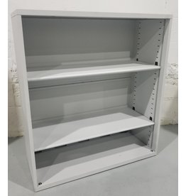 Steel Bookcase in White 42''H