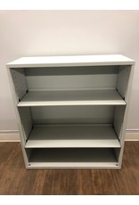 Steel Bookcase in White 42''H