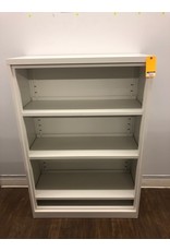 White Metal Bookcase 52''h