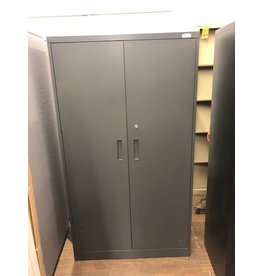 Used Charcoal 66'' Storage Cabinet