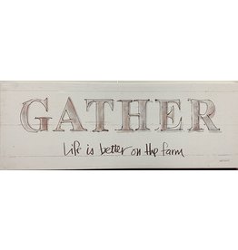 "Gather" Canvas Quote