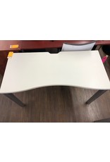 HYBRID 4FT TABLE - White with silver legs
