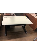Used Grey Matrix Straight Desk Shell
