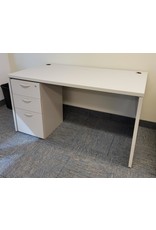 Used Single Ped Desk 54 x 30 Teknion without pedestal