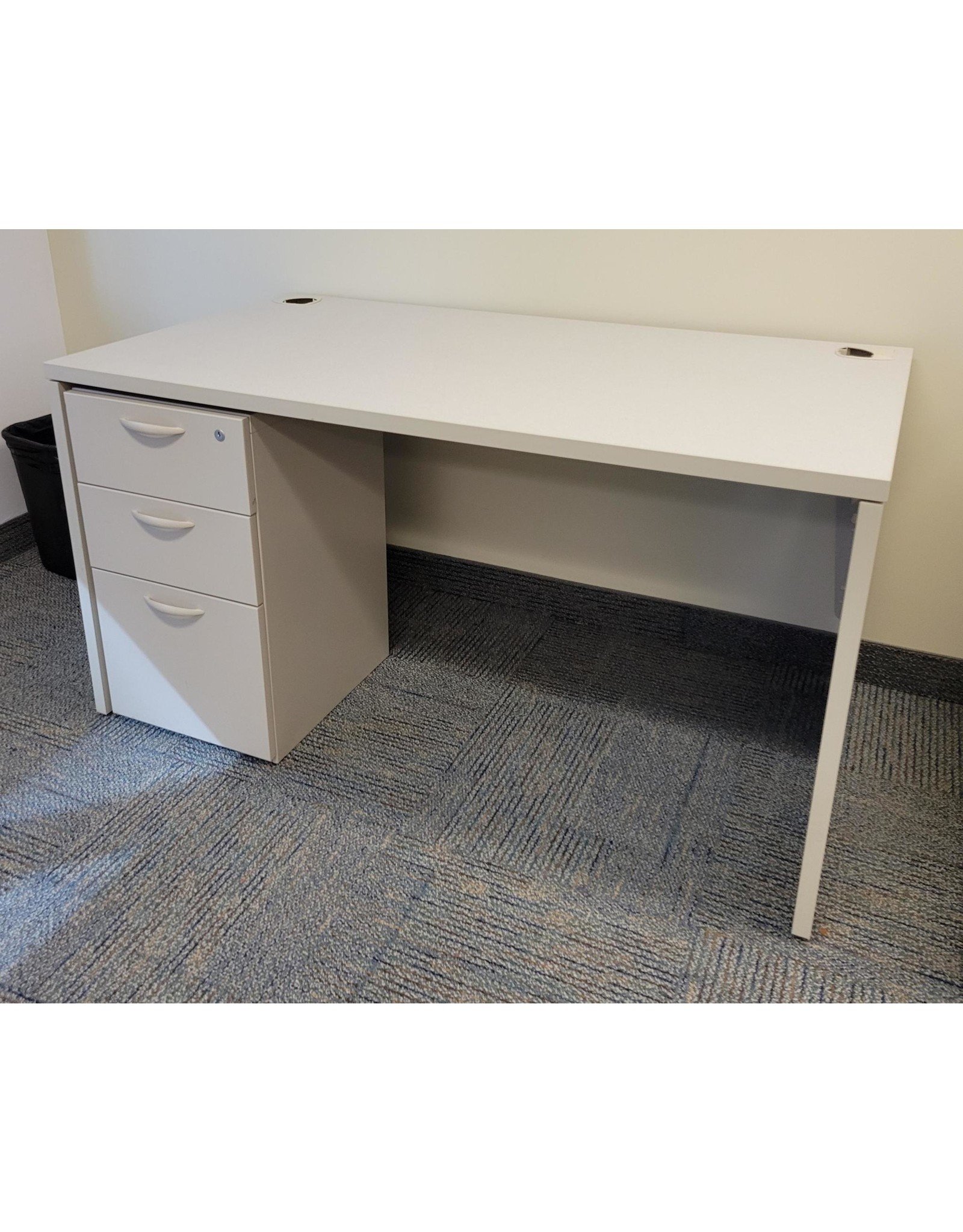 Used Single Ped Desk 54 x 30 Teknion without pedestal