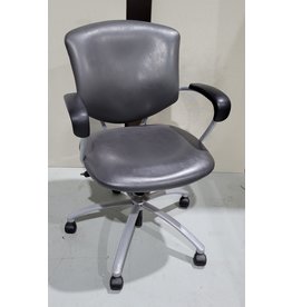 Supra Chair, Leather Graphite