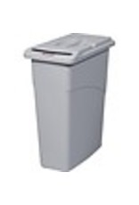 WASTEBASKET+COV.SLIM JIM GREY