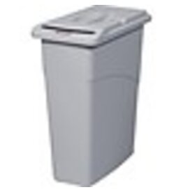 WASTEBASKET+COV.SLIM JIM GREY