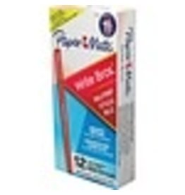 STICK PEN, MEDIUM *RED  *12/BX