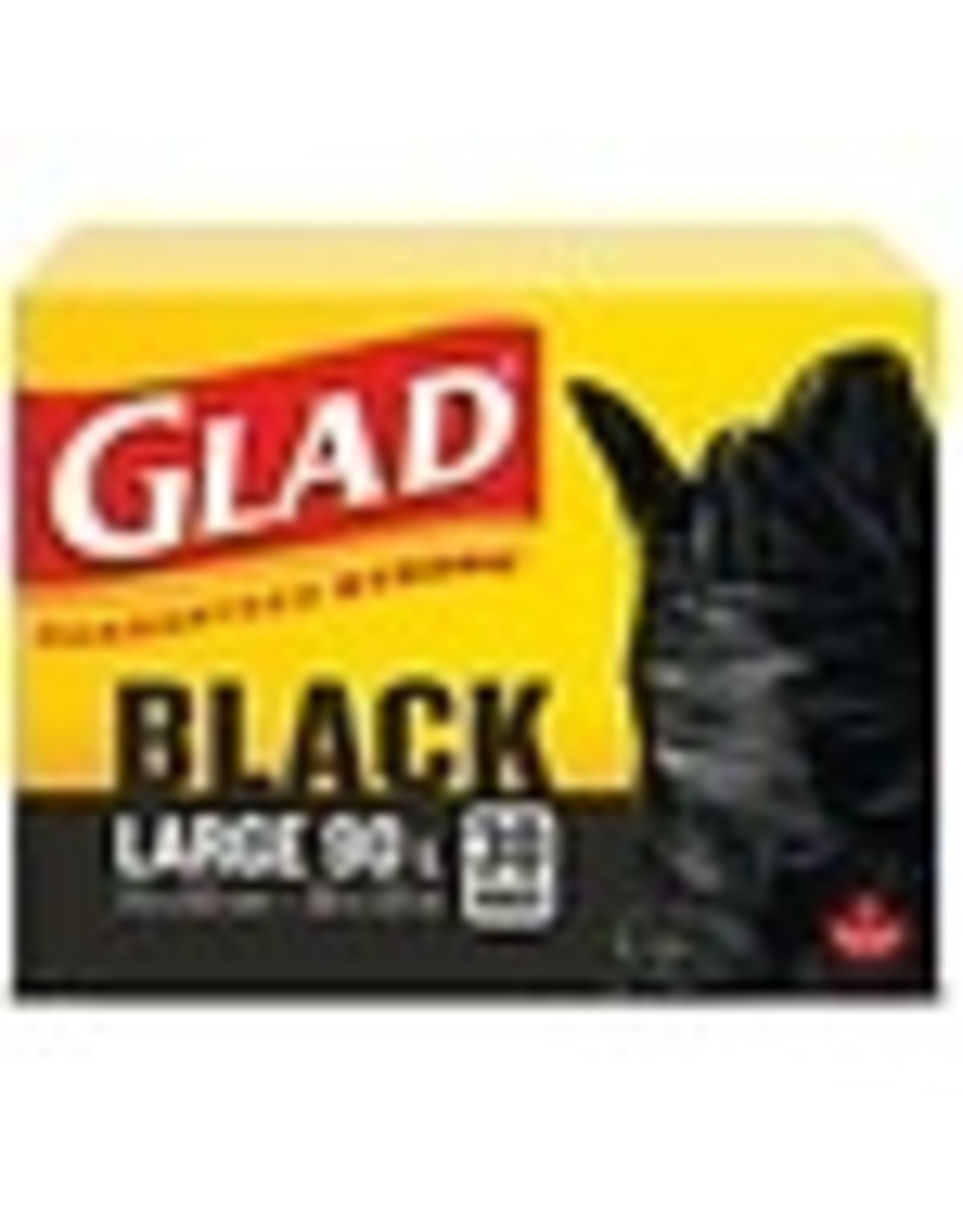 GLAD BAGS 90L,30X33 BLACK*30bx