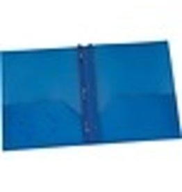 PORTFOLIO POLY 2PCKT+PRONG*BLU