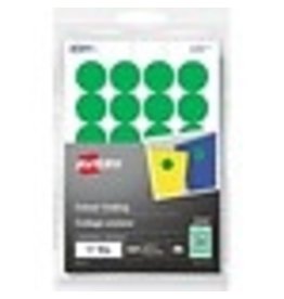 LABEL RND 3/4'' GREEN, 240/PK