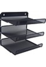 ORGANIZER,3SHLF,LTR,MESH,BK