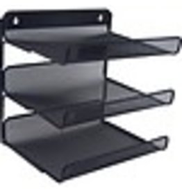 ORGANIZER,3SHLF,LTR,MESH,BK