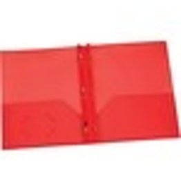 PORTFOLIO POLY 2PCKT+PRONG*RED