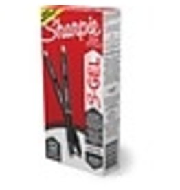 GEL SHARPIE 0.7mm, BLACK,12/BX