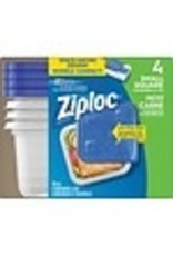ZIPLOC CONTAINERS SML-SQR 4/PK