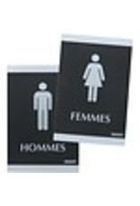 SIGN 6X9, MEN WOMEN, 2/PK