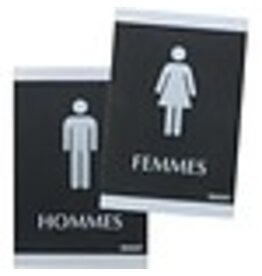 SIGN 6X9, MEN WOMEN, 2/PK