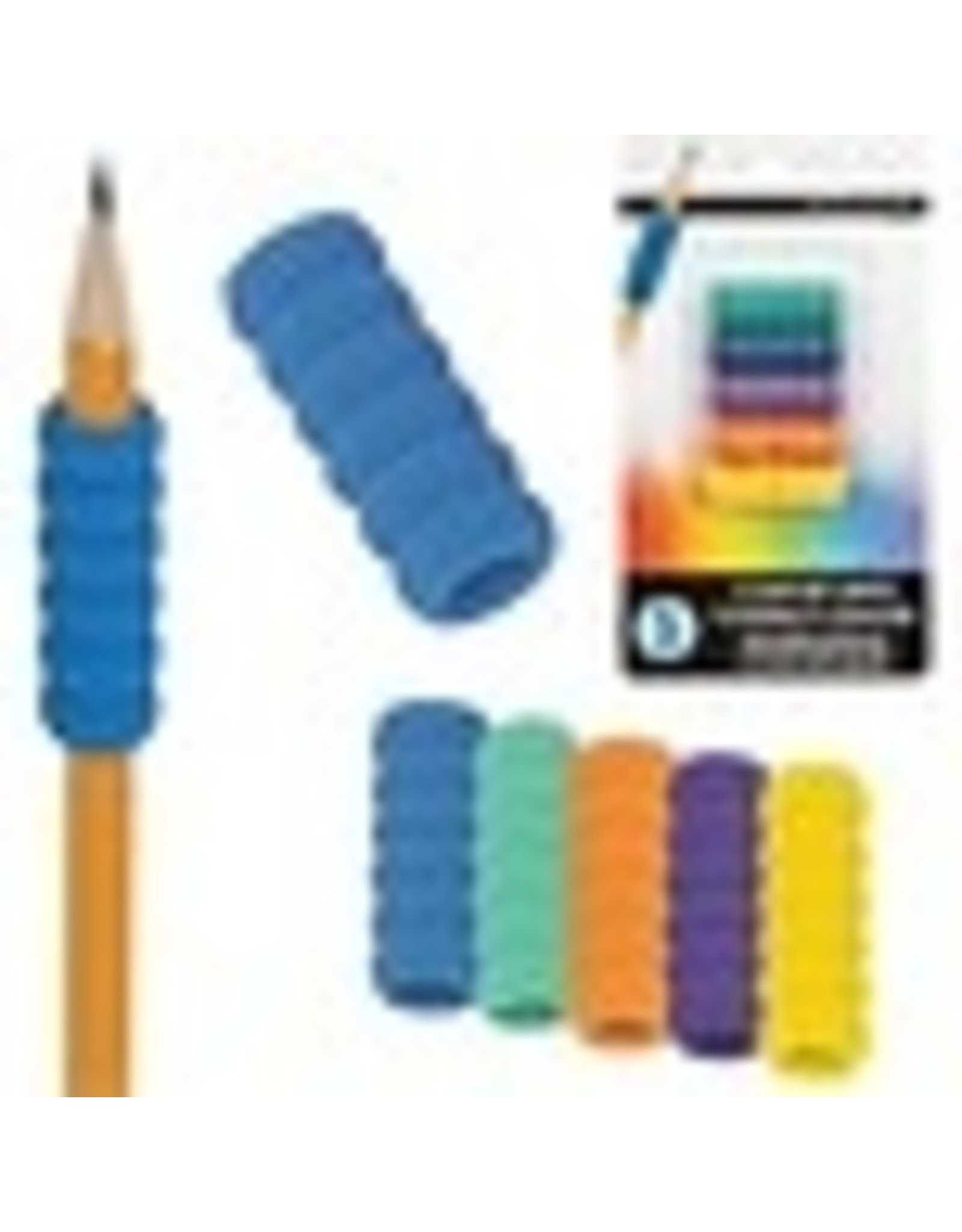PENCIL GRIP FOAM, ASST, 5/PK