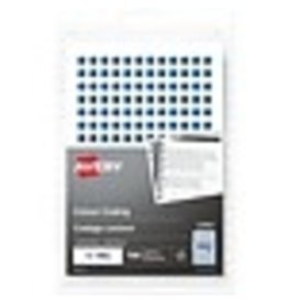 LABEL RND 1/4'' BLUE,  768/PK