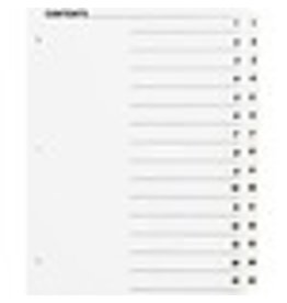 INDEX,QUICK,15TAB,WHTE,1ST