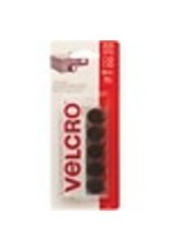 VELCRO BLK ADH.RND 5/8'', 15/PK