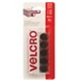 VELCRO BLK ADH.RND 5/8'', 15/PK