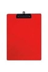 CLIPBOARD POLY, LTR-SZ*RED