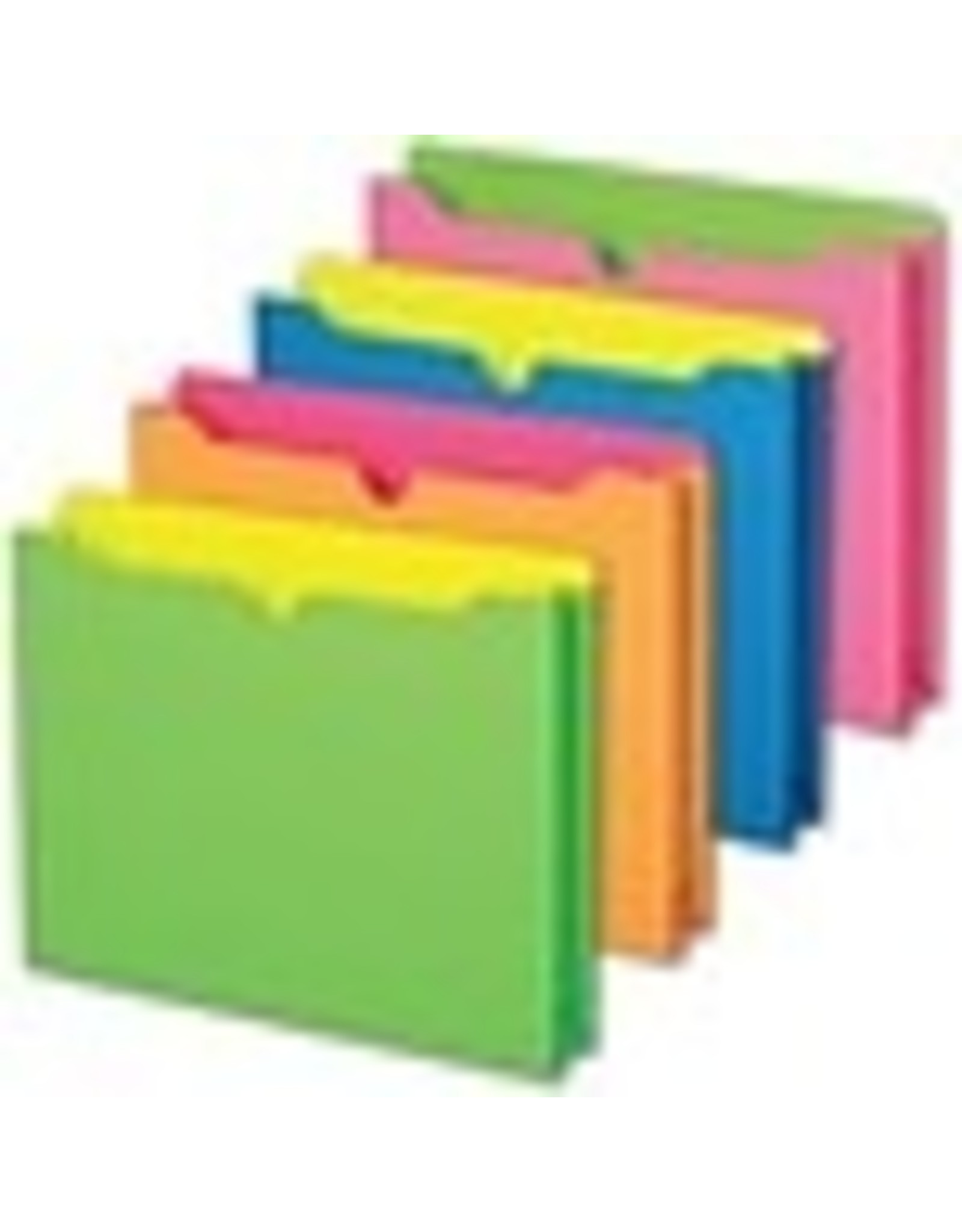 FILE JACKET LTR NEON ASST*10pk