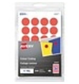 LAB RND.75''*REMOV PRNT/WRT*RED