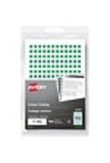 LABEL RND 1/4'' GREEN, 768/PK