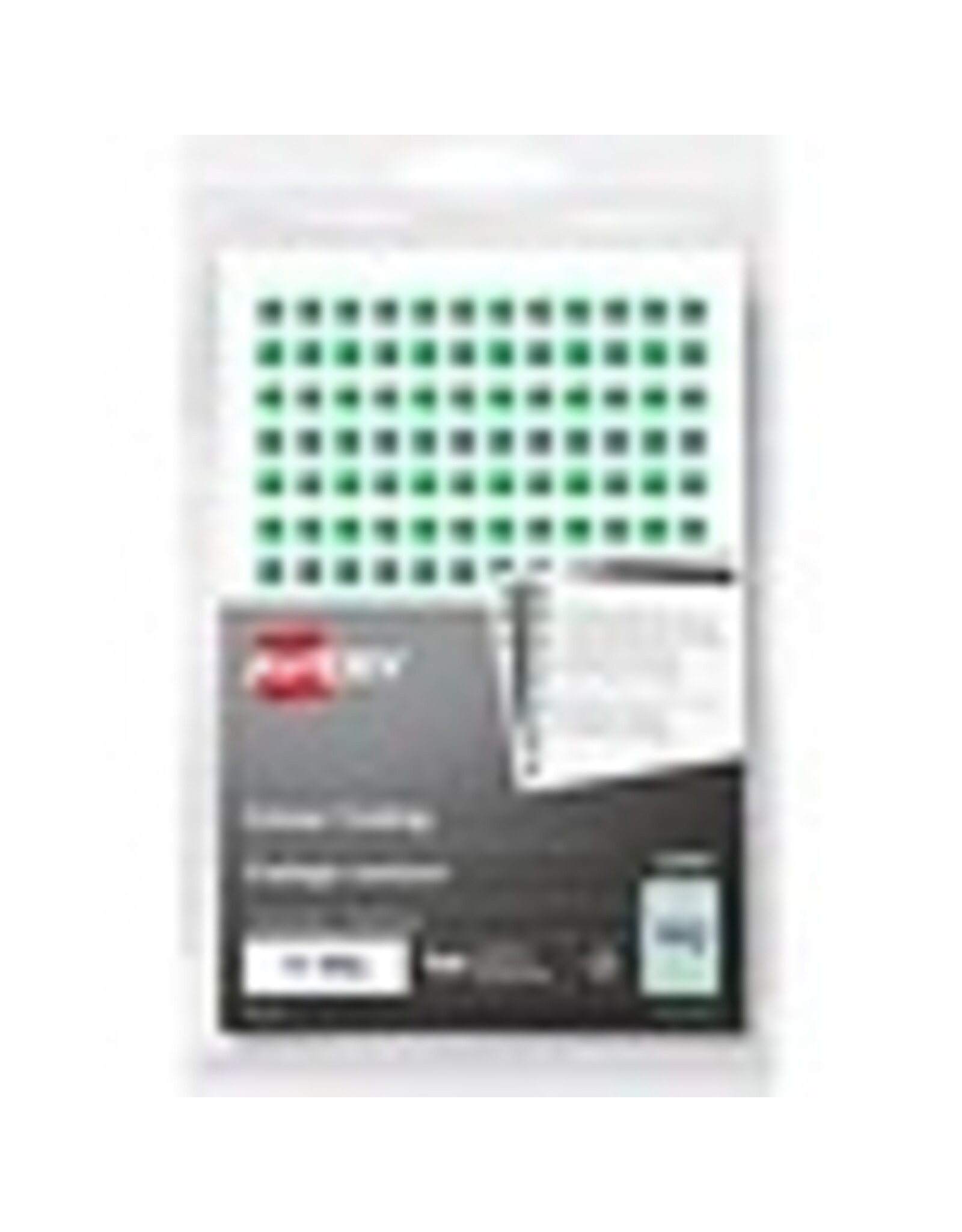 LABEL RND 1/4'' GREEN, 768/PK